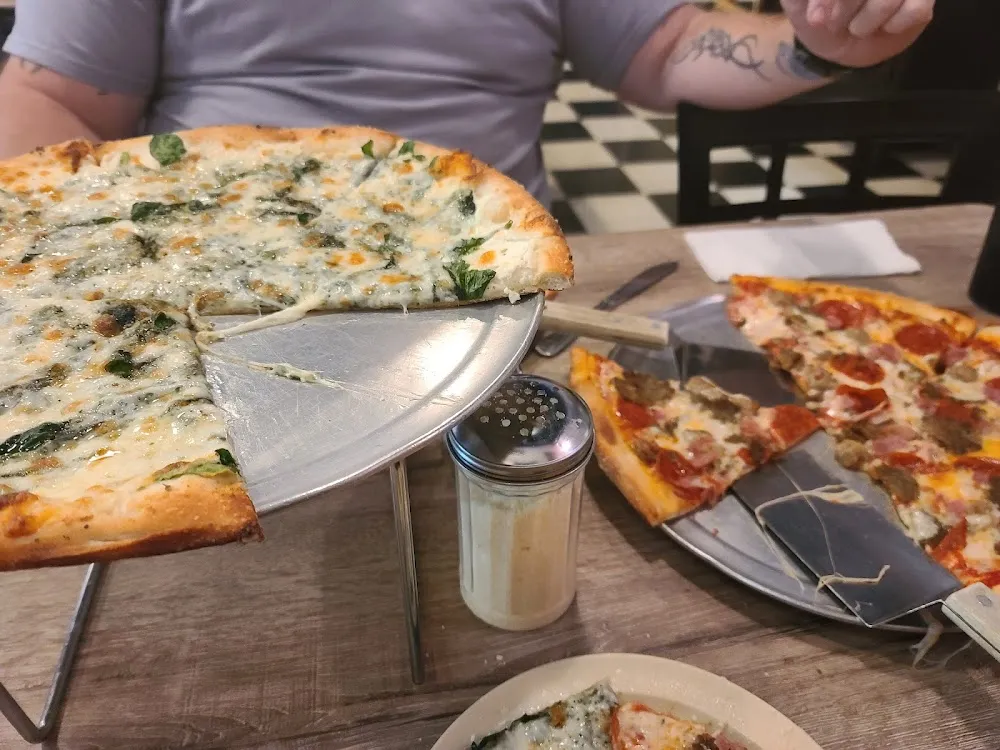 White Spinach Pizza